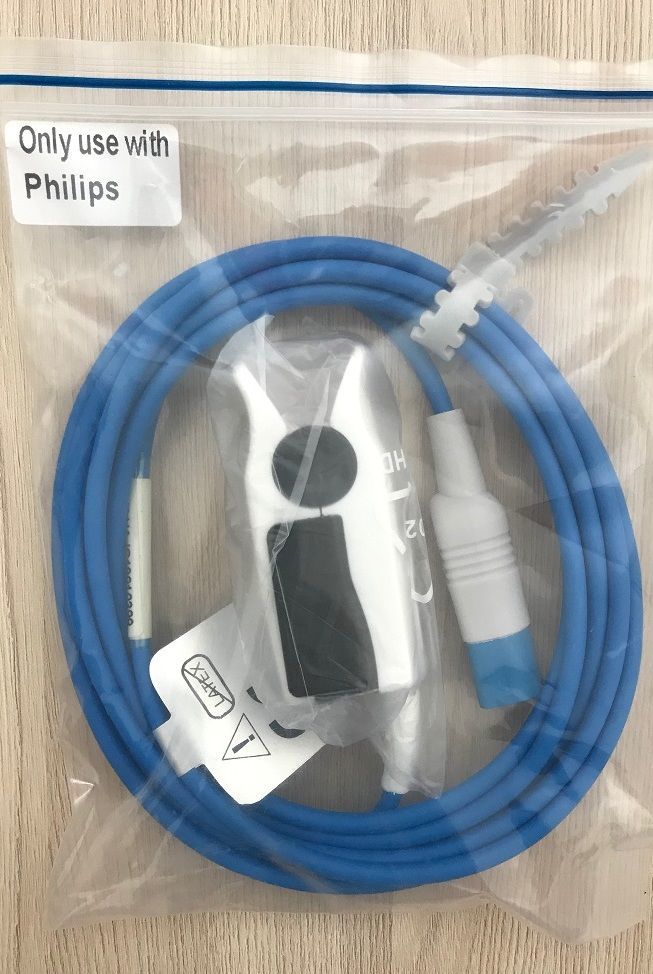 Spo2 Adult cable Spo2 Adult Probe for Hp Philips_สายฉซทโพรบวัดออกซิเจนสำหรับเครื่องวัดสัญญาณชีพผู้ป่วยฟิลิปส์