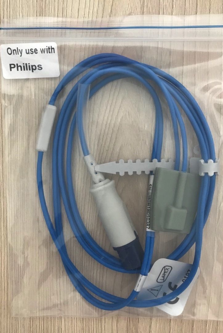 Spo2 Child Silicone Soft tip probe for Philips_สายแซทโพรบสำหรับเด็กแบบถุงซิลิโคนเล็กเครื่องมอนิเตอร์ผู้ป่วยฟิลิปส์