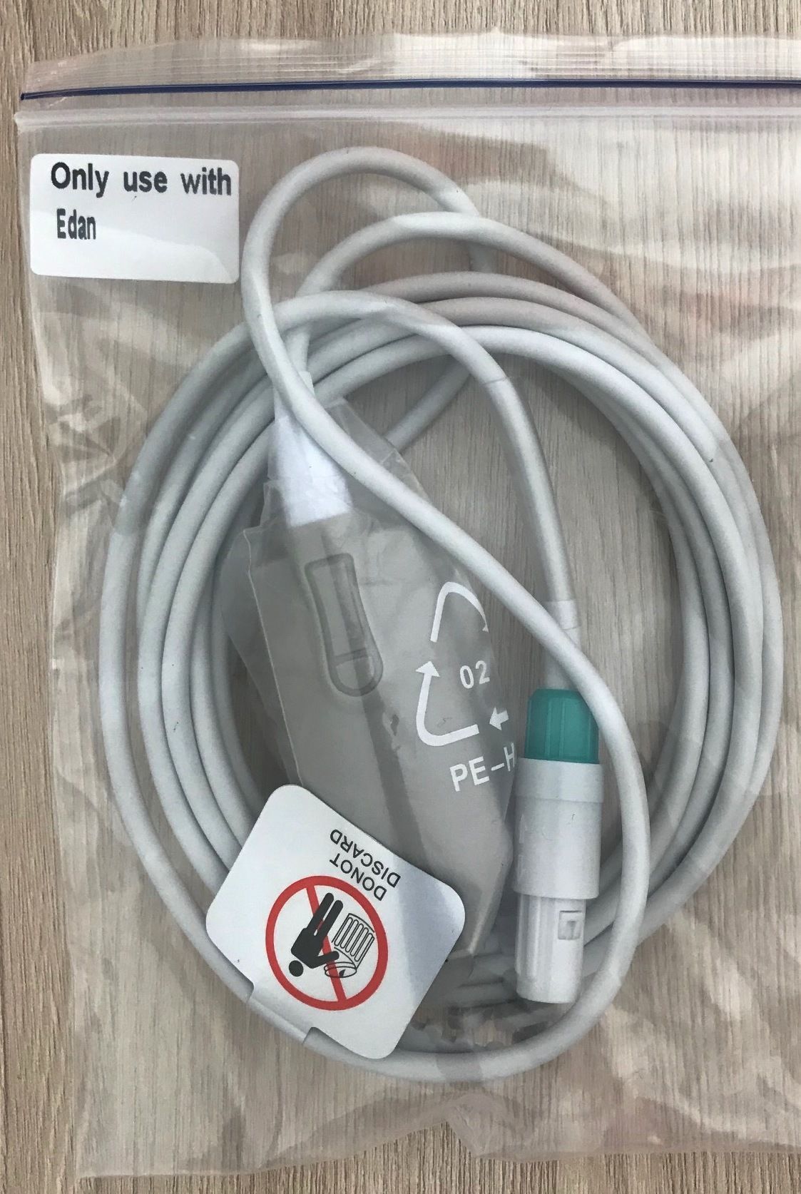 Spo2 Adult Single Complete cable for Edan_สายแซทวัดออกซิเจนในเลือดเครื่องมอนิเตอร์ อีดาน