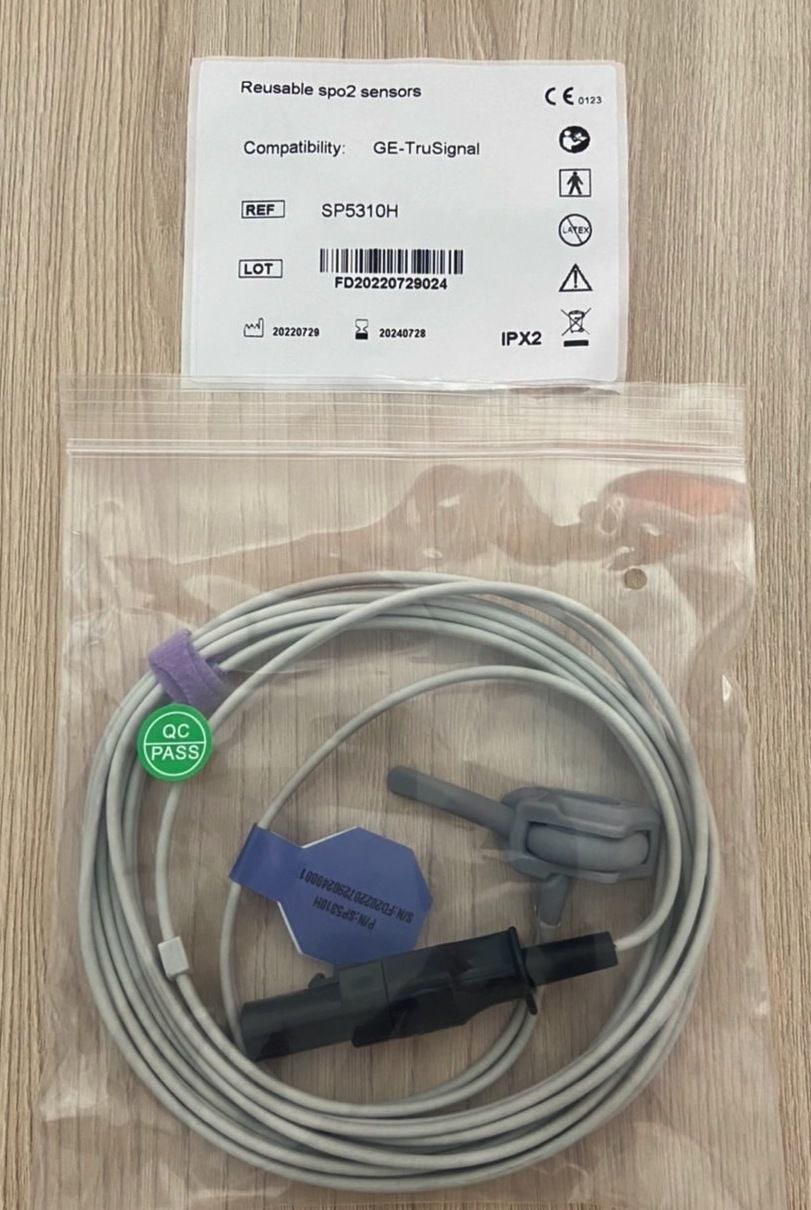 Spo2 Neonate cable for Oximeter GE TuffSat_สายแซทโพรบวัดออกซิเจนสำหรับทารกเคริ่องพัลส์ออกซิมิเตอร์ GE รุ่น TuffSat