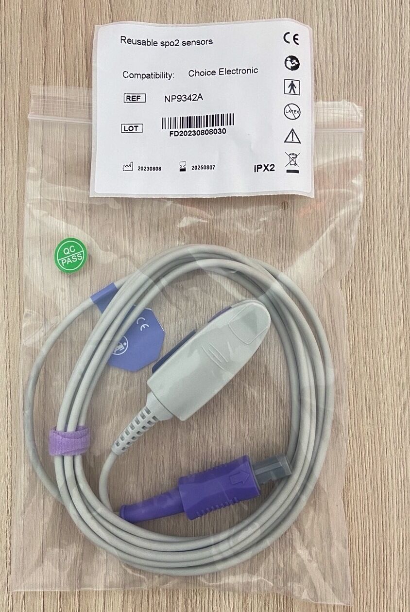Spo2 Adult cable for ChoiceMed_สายวัดแซทโพรบออกซิเจนที่ปลายนิ้วเครื่องมอนิเตอร์ผู้ป่วย ChoiceMed